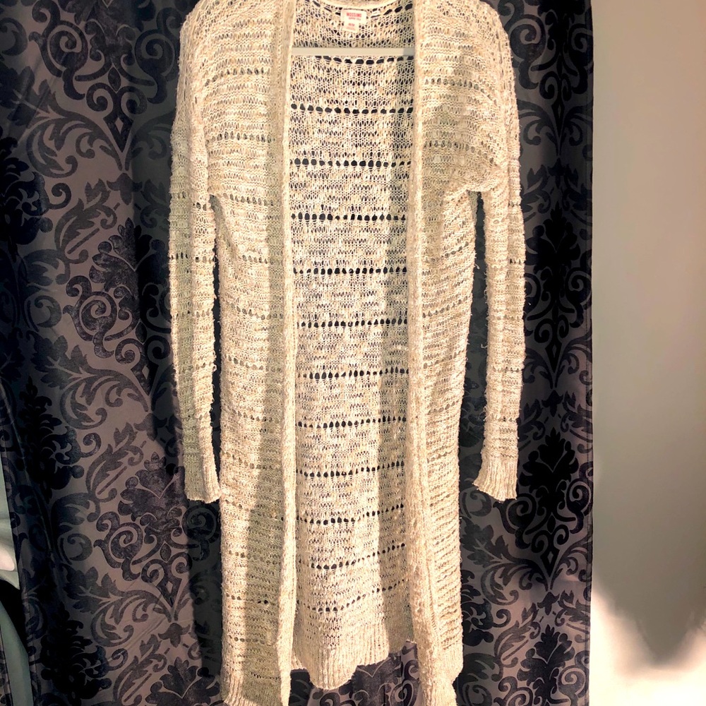 Cream Maxi Cardigan by Mossimo